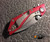 MICROTECH DOC FLIPPER RED ALUMINUM M/A 3.75" STONEWASH PLAIN 153-10RD