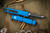 Microtech Ultratech OTF Automatic Knife Blue 3.4\" Tanto Black 123-1BL\n