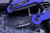 Microtech LUDT Automatic Folding Knife Purple 3.4" Black Serrated 135-2PU