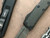 Microtech UTX-85 Signature CF/TI Blue Ringed Accents Damascus TE 233-16CFTI