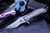 John Gray Custom Splitter Barked Anodized Titanium, Nitro V Tanto Satin Blade