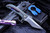 John Gray Custom Splitter Barked Anodized Titanium, Nitro V Tanto Satin Blade
