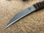 Bastinelli Creations Feather Neck Knife Gold Menuki Coyote Cord Wrap D2 Steel