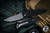 Microtech Socom Elite Manual Folding Knife Black Aluminum/Grip Inlay 4" M390 Clip Point Stonewash Apocalyptic 160-10AP
