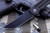 Jake Hoback Kwaiback Flipper Knife Carbon Fiber Blue/Black Cerakote (Cru-Wear)