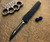 Marfione Cypher MK/7 Black Alloy Purple Haze Accents 4" Dark Matter M390 Blade Show 2018