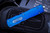 Microtech Custom/Marfione Dirac Blue D/E Dagger Mirror Polish