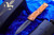 Marfione Combat Troodon Copper Top Ringed Accents D/E XHP Damascus