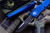 Microtech Combat Troodon Blue OTF 3.8" S/E Serrated 143-2BL
