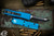 Microtech UTX-85 OTF Automatic Knife Blue 3.1\" Tanto Black 233-1BL