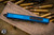 Microtech UTX-85 OTF Automatic Knife Blue 3.1" Tanto Black 233-1BL