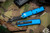 Microtech UTX-85 OTF Automatic Knife Blue 3.1\" Dagger Black 232-1BL