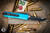 Microtech UTX-85 OTF Automatic Knife Turquoise 3" Tanto M390 Black 233-1TQ