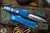 Microtech UTX-85 OTF Automatic Knife Blue 3.1" Dagger Satin 232-4BL