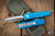 Microtech UTX-85 OTF Automatic Knife Blue 3.1\" Dagger Satin 232-4BL