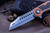 Marfione Custom Warhound Folder Copper/LSCF Inlay Mirror Polish