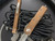 Microtech UTX-85 Tan OTF Stonewash M390 Tanto 233-10OR