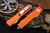 Microtech Ultratech OTF Automatic Knife Orange 3.4\" Tanto Stonewash 123-10OR