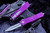 Microtech Troodon OTF Automatic Knife Violet 3" 204P Satin D/E Dagger Serrated 138-5VI