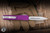 Microtech Ultratech Automatic OTF Knife Violet  Aluminum 3.4" M390 Dagger Stonewash 122-10VI