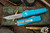 Microtech UTX-85 OTF Automatic Knife Turquoise 3.1\" Tanto Stonewash 233-10TQ