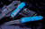 Microtech UTX-85 Turquoise OTF Automatic Knife 3" Stonewash Serrated 231-11TQ