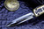 Marfione Custom Ultratech Brass/Snakeskin CF Mirror Polish Dagger