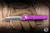 Microtech Ultratech OTF Knife Violet Aluminum 3.4" Drop Point Satin 121-4VI