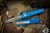 Microtech Ultratech Blue OTF S/E 3.4\" M390 Stonewash Serrated 121-11BL
