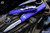 Microtech Ultratech OTF Automatic Knife Purple OTF D/E 3.4" Satin Serrated 122-5PU