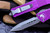 Microtech Troodon OTF Automatic Knife Violet D/E 3" Dagger Satin 138-4VI