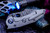 Borka Blades Stitch Grey Barked Titanium Anodized Standoffs Rock Pattern Satin