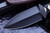 Borka Blades SBD White Stingray Black Tsuka 4.5" DLC Dagger, Leather Sheath