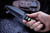 Borka Blades SBD White Stingray Black Tsuka 4.5" DLC Dagger, Leather Sheath