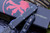 Microtech Ultratech Hellhound CF Top Blue TE Damascus 119-16CFTI