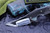 Jeff Vandermeulen Instigator 3" Marbled Carbon Fiber, Zirconium, Mirror Polish Blade #28 (2019 Blade Show)