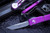 Microtech Ultratech OTF Automatic Knife Violet 3.4\" Tanto Stonewash 123-10VI