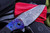 Custom Knife Factory/Matt Christensen Spectra Carbon Fiber/Timascus, 3.7" Damascus Blade