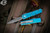 Microtech UTX-85 Turquoise Distressed OTF D/E Stonewash 232-10DTQ