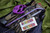 TiConnector Titanium Bent Drinking Straw Purple Camo Anodized 10"