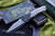 Heretic Knives Wraith Auto Blasted Titanium, CF Bolster, Takefu Shiro 2 San Mai