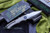 Heretic Knives Wraith Auto Blasted Titanium, CF Bolster, Takefu Shiro 2 San Mai