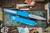 Microtech Ultratech OTF Automatic Knife Blue 3.4\" Dagger Apocalyptic Stonewash 122-10APBL