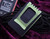 Ti2 Design Minimalist Titanium Green Damask Etched Wallet Money Clip