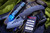 Borka Blades/Mike Bond "Shylock" Knife Frag Pattern Black Hula 3.75" Satin Borka Pattern