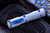 Marfione Custom Dirac 416 Stainless Blue Accents (3.2" D/E Dagger Hand Satin)
