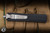 Microtech Dirac OTF Automatic Knife Black Hefted Alloy 2.8\" M390 Dagger Full Serrated Satin 225-6
