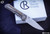 Chris Reeve Knives Large Inkosi Natural Canvas Micarta Inlay 3.6" S45VN Drop Point Stonewash