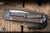 Chris Reeve Knives Large Sebenza 31 Folding Knife Sandblasted Titanium, Natural Canvas Micarta Inlay 3.6\" MagnaCut Drop Point Stonewash L31-1212
