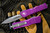 Microtech Combat Troodon OTF Automatic Violet 3.8\" Dagger Serrated Stonewash 142-11VI